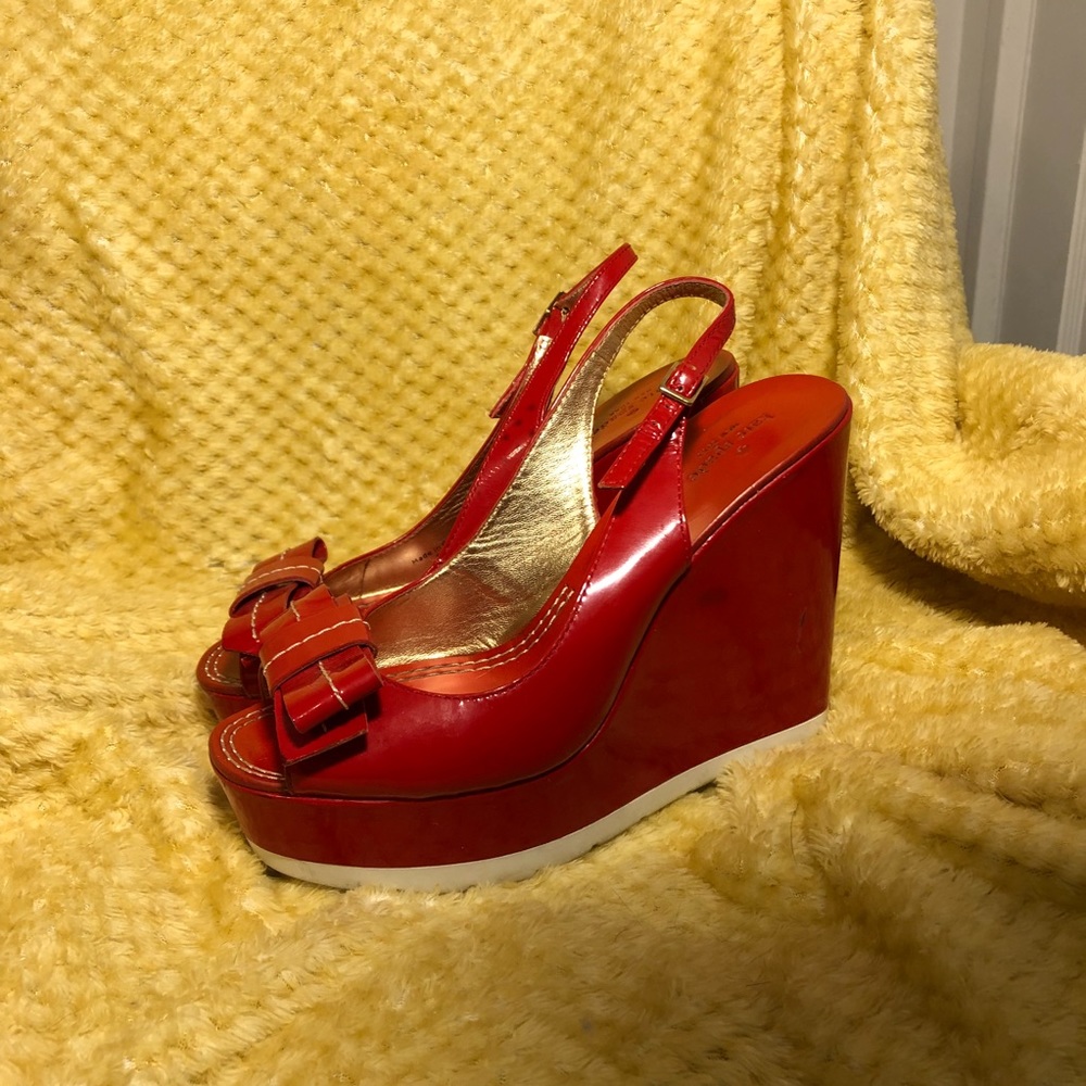Red Kate Spade Wedges